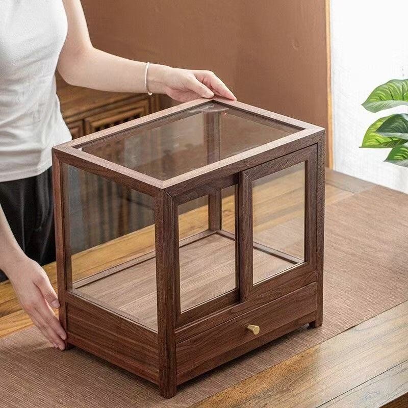 Storage - North American walnut new desktop tea