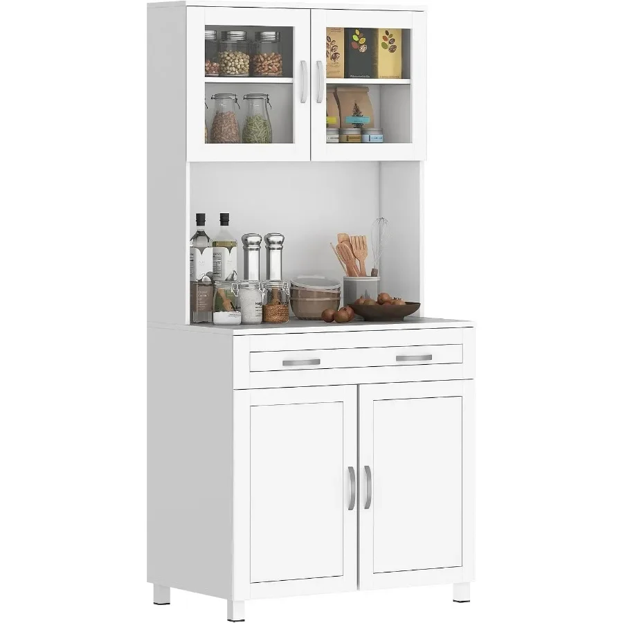 Storage - 67 Pantry Cabinet Kitchen Hutch for