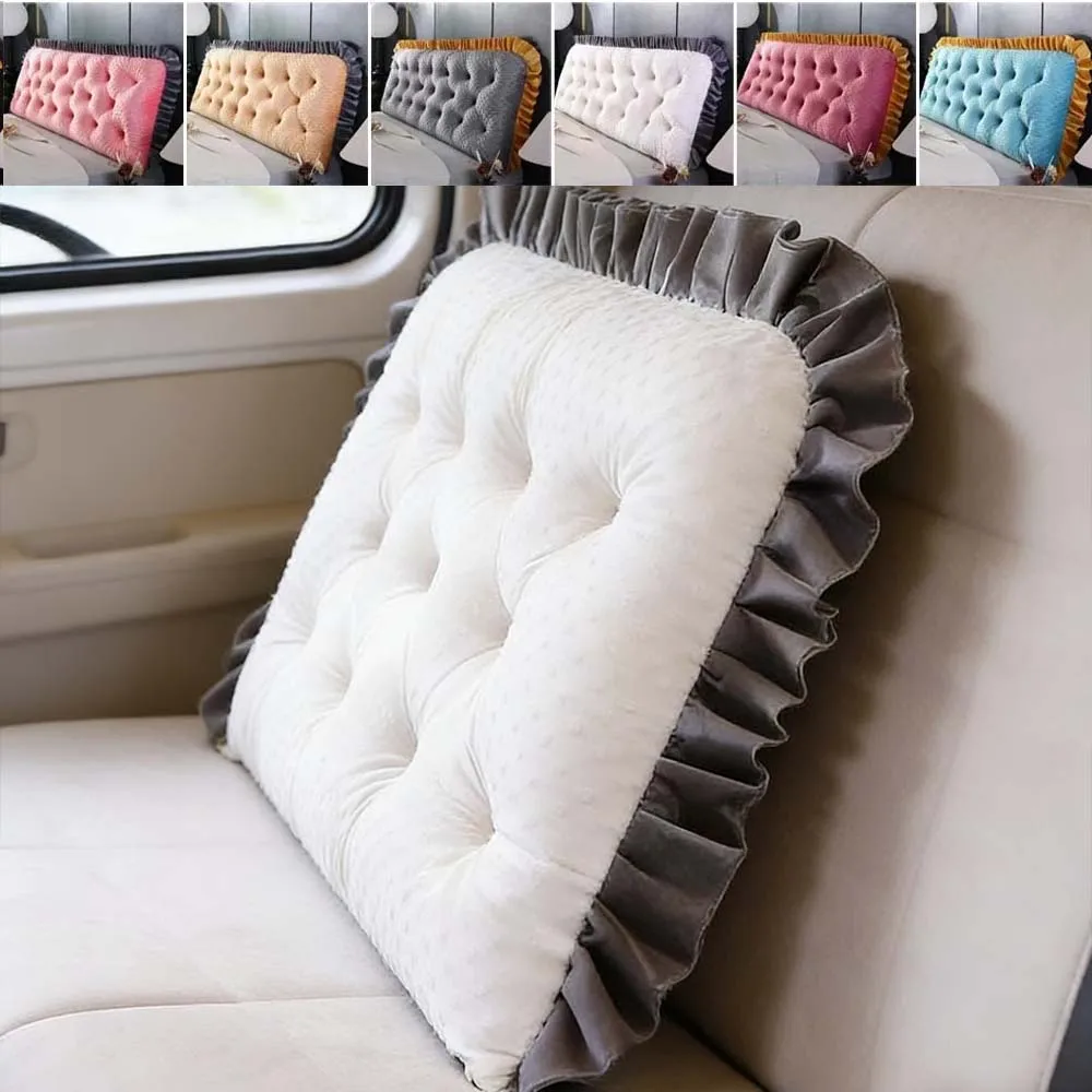 Headboard Cushion Backrest Tatami - Ruffled Edge Headboard Pillow Sofa Bed