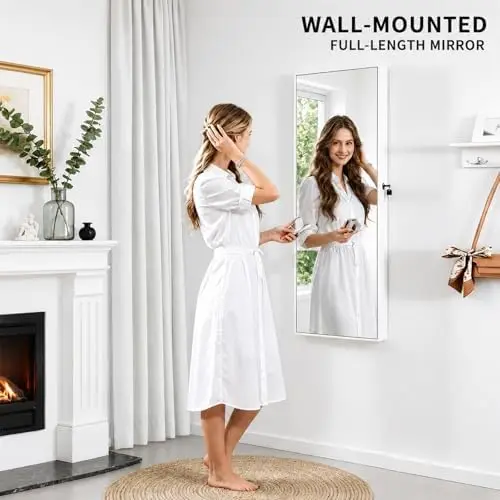 with Full Length Mirror, 6 Aut - Full Length Mirror Jewelry Armoire recension och pris