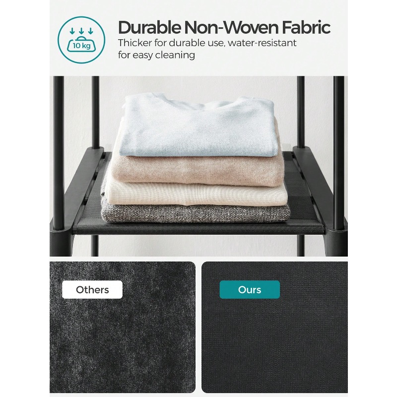 Black Closet Wardrobe, Portabl - Wardrobe Closet Portable Fabric Cover recension och pris