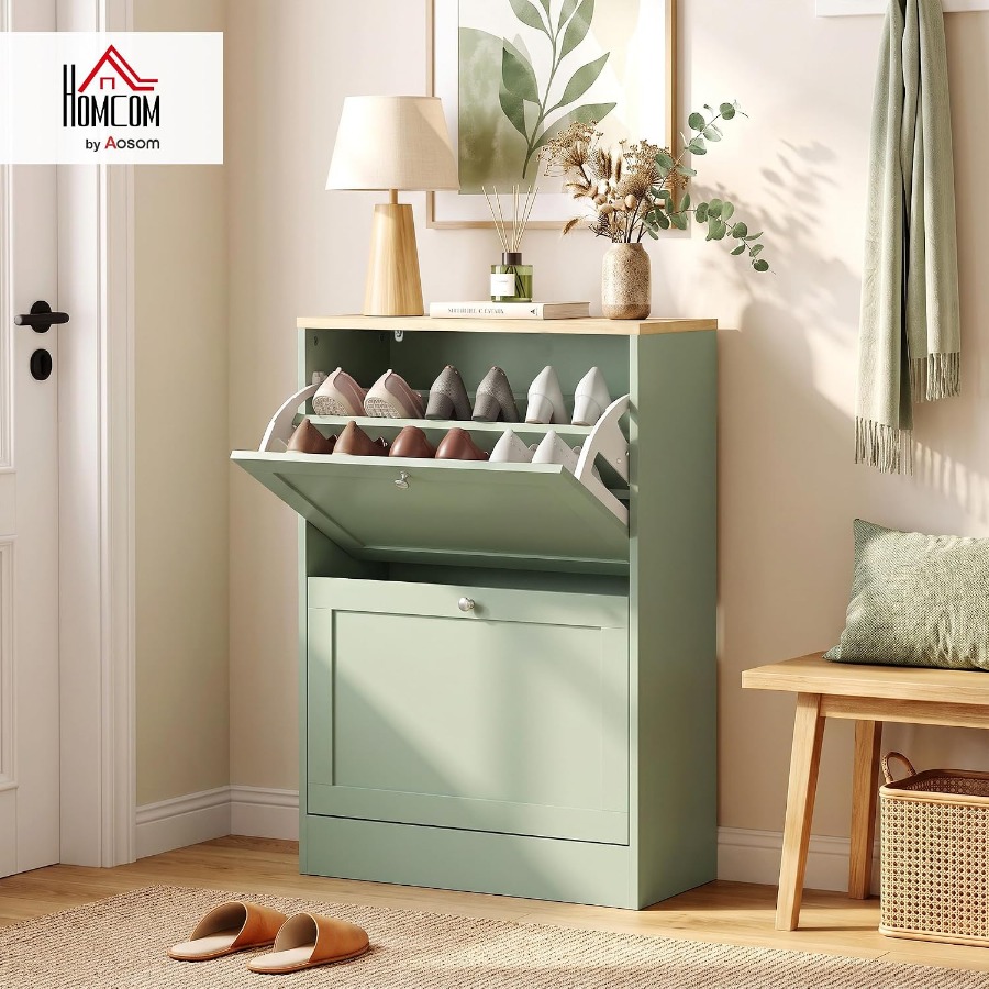 Entryway Shoe Storage Cabinet, - Shoe Rack Cabinet Narrow Entryway recension och pris
