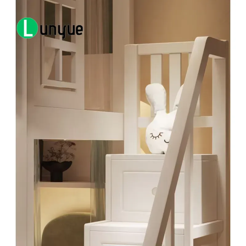 Ankke Custom Princess House Bu - Bunk Bed With Stairs And Slide recension och pris
