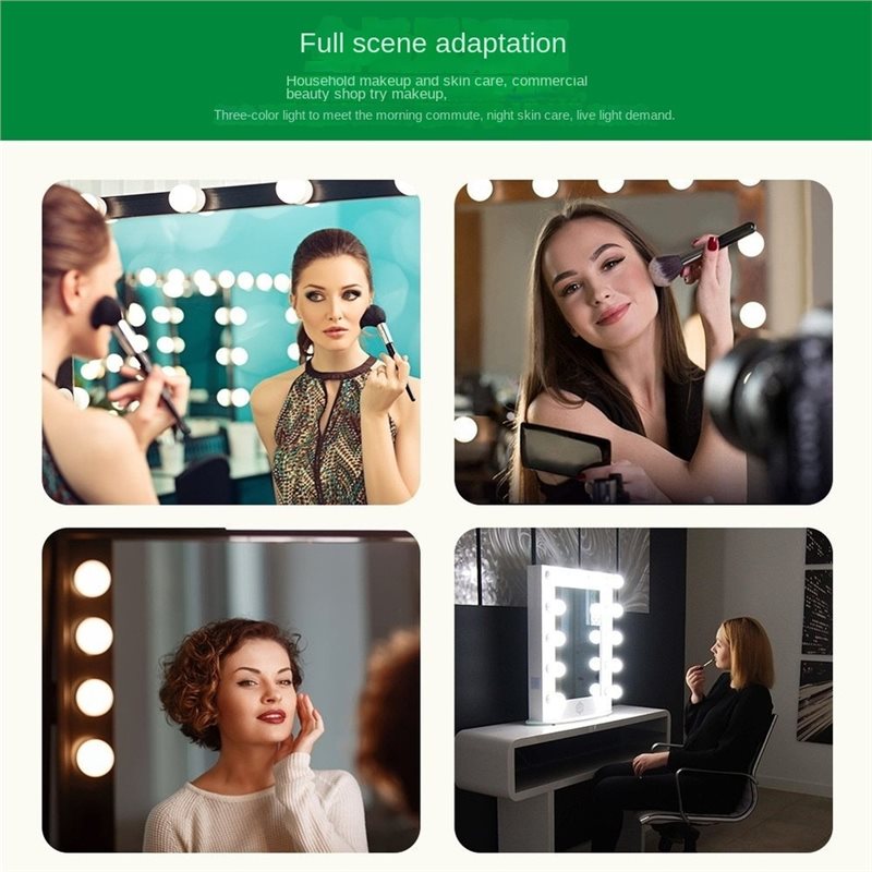 USB Rechargeable LED Vanity Li - Dressing Table Vanity With Lighted Mirror recension och pris