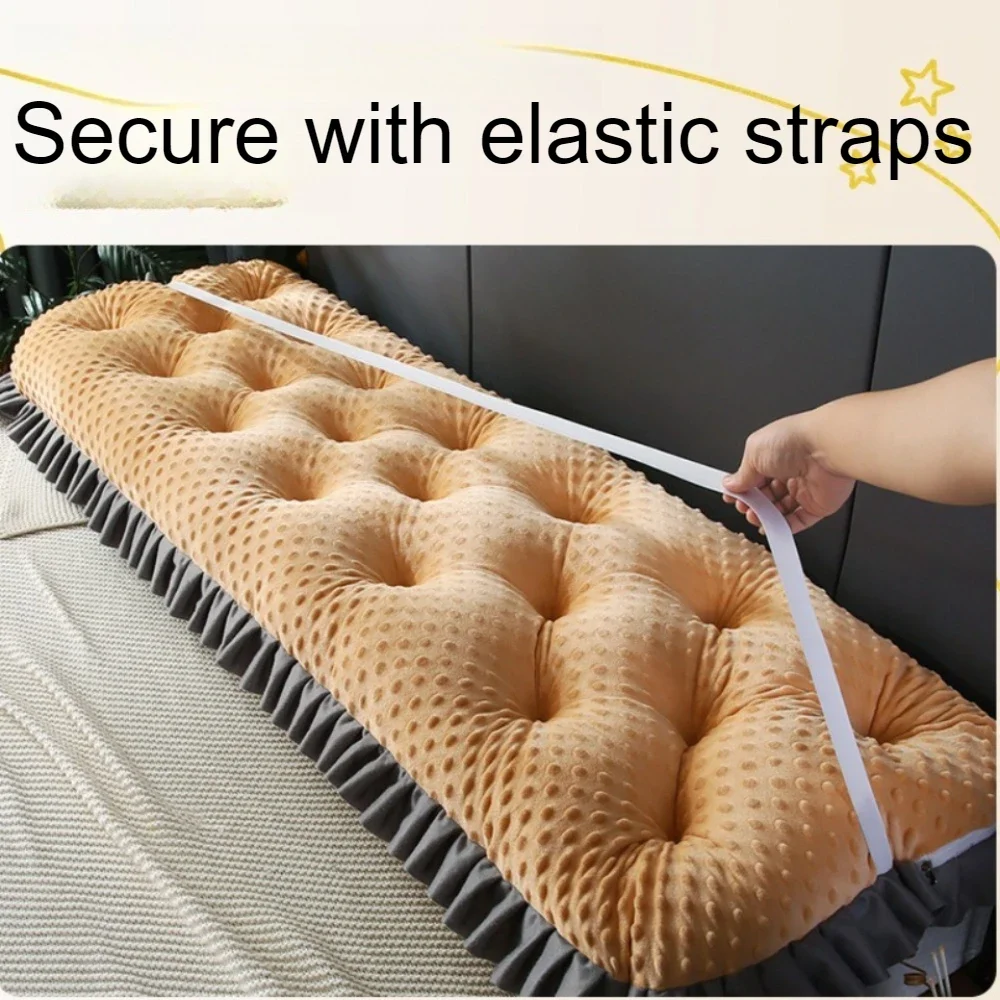 Ruffled Edge Headboard Pillow  - Headboard Cushion Backrest Tatami recension och pris