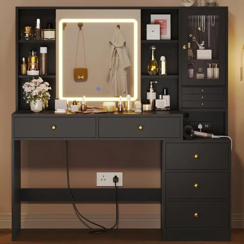 5-Drawer Dressing Vanity Table - Dressing Table Vanity With Lighted Mirror recension och pris