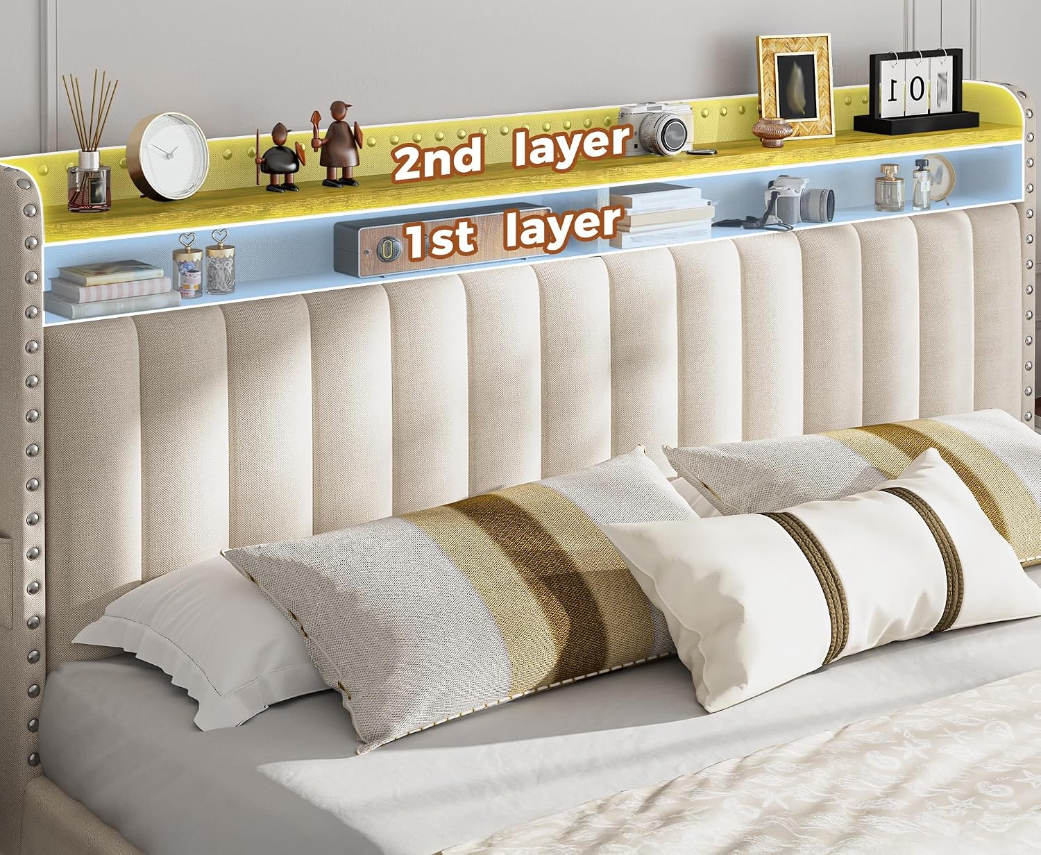 King Size Bed Frame with 4 Sto - King Size Bed Frame With Storage Drawers recension och pris
