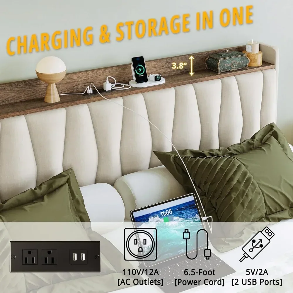 &King Size Bed Frame With Stor - King Size Bed Frame With Storage Drawers recension och pris