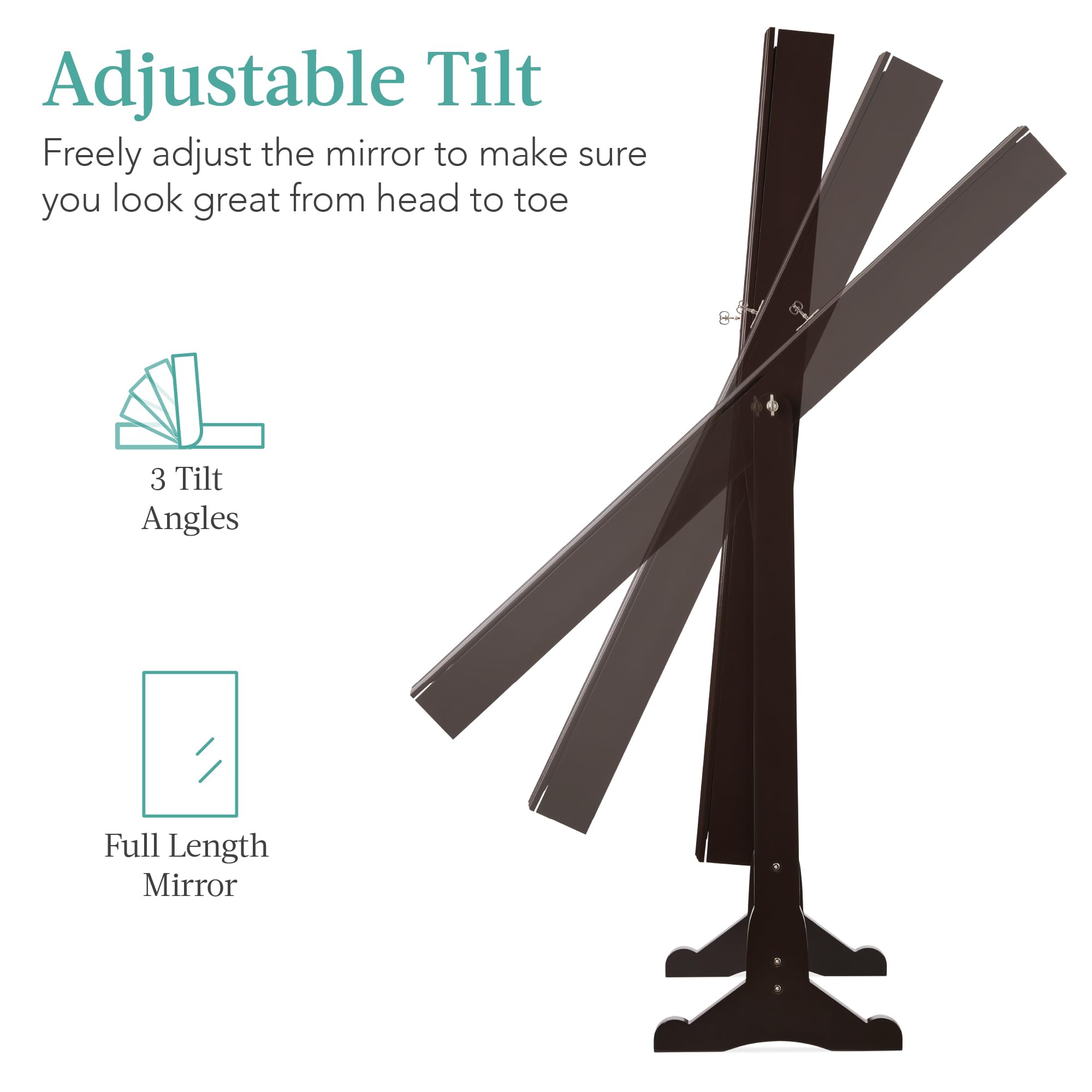 Freestanding Jewelry Armoire C - Full Length Mirror Jewelry Armoire recension och pris